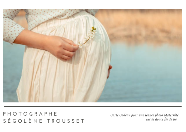 Carte cadeau - Shooting photos maternité - Ségolène Trousset