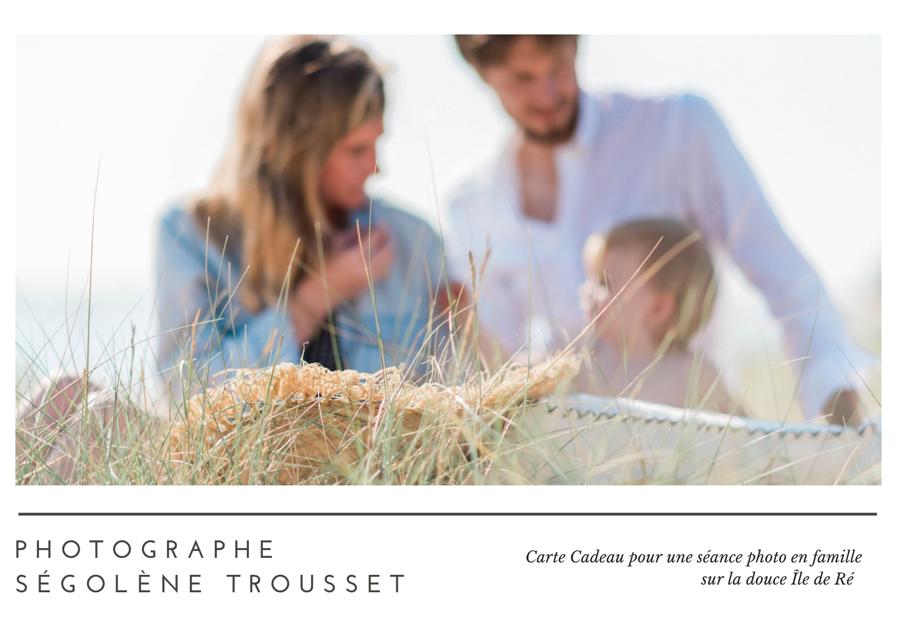 Carte cadeau - Shooting photos famille - Ségolène Trousset