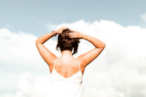 "Elle dans les nuages" - Tableau photo de l'artiste photographe Ségolène Trousset